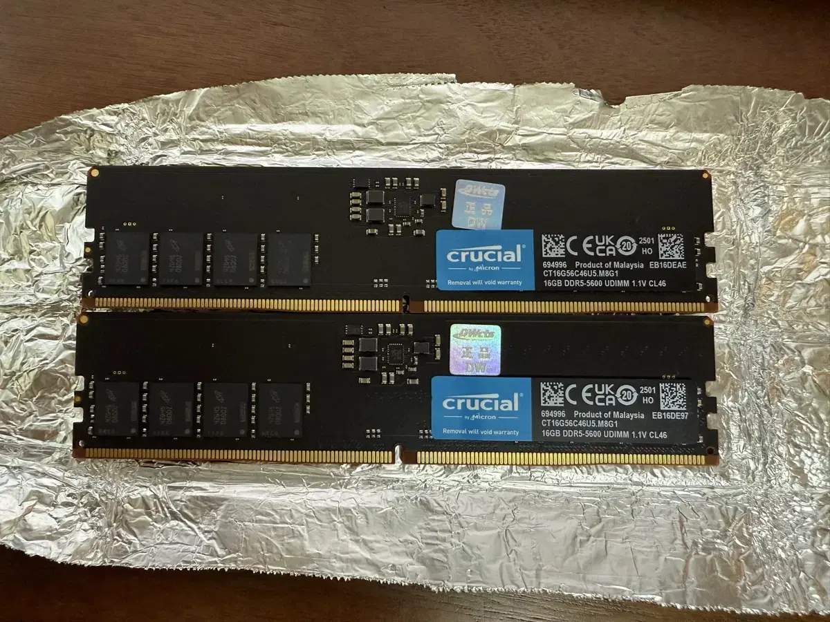 Crucial DDR5 16GB 2개(데스크탑)